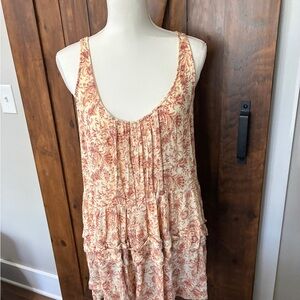 Free People Women's Intimately Dress Mini Dress Floral Y2K Festival L Boho
